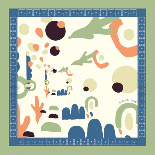 Pocket square in silk twill - Arizona