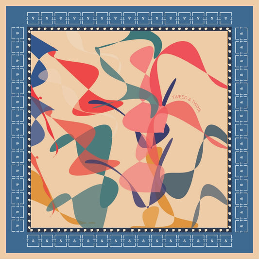 Pocket square in silk twill - Flow