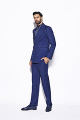 Oxford Blue Pinstripe Suit