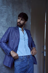 Limited Edition Blue Check DB jacket