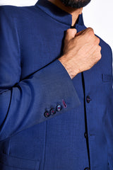 Midnight Blue Bandhgala